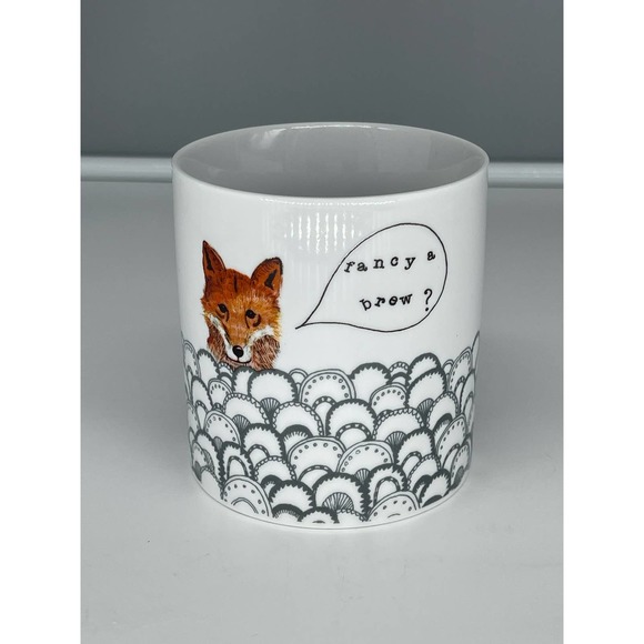 Urban Outfitters Dear Prudence Fancy A Brew Fox Mug NWOT - Picture 1 of 11